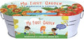 Buzzy Seeds My First Garden Grow Kit, Metal Planter, Tomato & Marigold by BUZZY