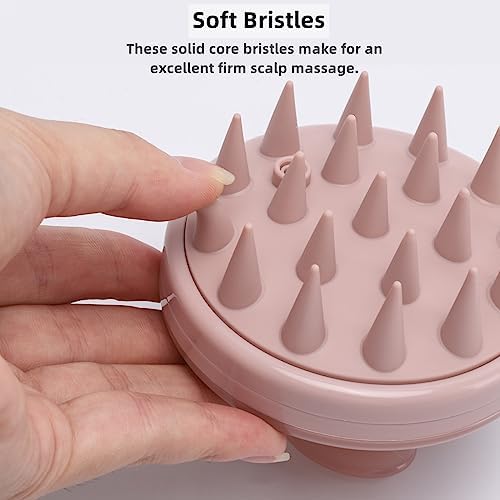 BTYMS Hair Scalp Scrubber Shampoo Brush with Dispenser, Silicone Scalp Massager Exfoliating Brush for Dandruff Removal - Image 4