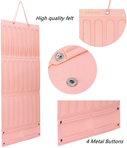 Hair Bow Holder Organizer for Girls, Hanging Bow Storage (Pink) - Image 5