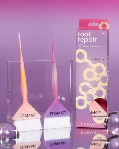 FRAMAR Root Repair Hair Color Brush Set, Hair Dye Brush Kit – 2 Pack - Image 3