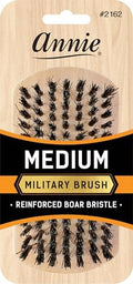 Annie Medium Military Brush 2162, Boar and Nylon Bristle Brush for Men by AnnieInternational