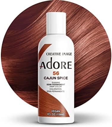Adore Semi Permanent Hair Color, 056 Cajun Spice, 4 Fl Oz by Adore
