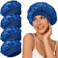 4Pcs Satin Bonnet Silk Bonnet, Hair Bonnet for Sleeping by LEADUWAY