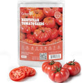 Groundio Beefsteak Tomato Seeds Non-GMO Heirloom Seeds, High Germination Indeterminate for Planting, Large Meaty Slicing Fruits, High Yield Summer Garden (Solanum lycopersicum) by Groundio