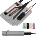 Heat Resistant Mat Large Silicone Hot Hair Tools Holder for Curling Irons Flat Iron Hair Straightener Mat Portable Vanity Pad Accessories/Organizer by Quccefods