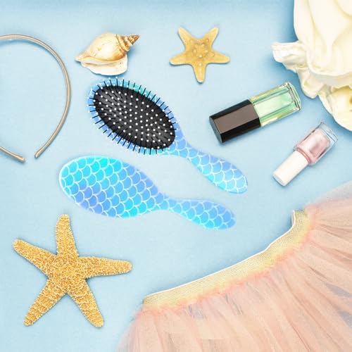 Kids Hair Brush Girls, Toddler Wet Dry Detangling Hair Brush for Curly Thick Hair Pain-Free Comb Girls Kids Women Unicorn Mermaid - Image 6
