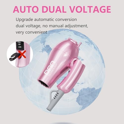 DAN Auto Dual Voltage Hair Dryer,Hair Blow Dryer,Compact Folding Blower - Image 4