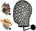 CHADWICK 21-Inch Open Metal Mannequin Head Wall Mount, Black by CHADWICK