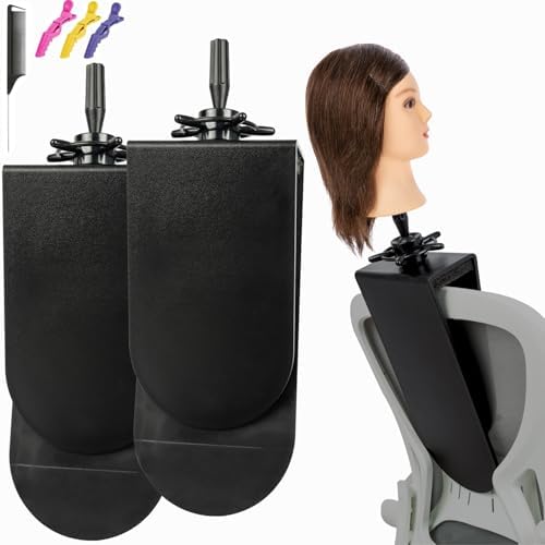 Mannequin Clamp Stand for Chair for Hairdresser Styling with Clamp stand (2 Pack) by poipoilu