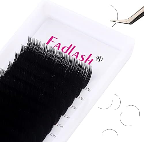 Eyelash Extensions Individual Lashes 15-20mm Mixed Tray C D DD Curl Lash Extension 0.15mm Silk Single Lashes Extensions Professional Classic Lashes (0.15-C, 15-20mm) by FADLASH