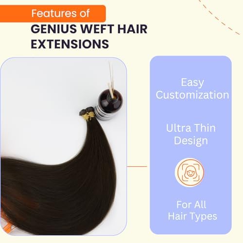 Full Shine Hand Tied Weft Hair Extensions Human Hair 20 Inch 120g - Image 3
