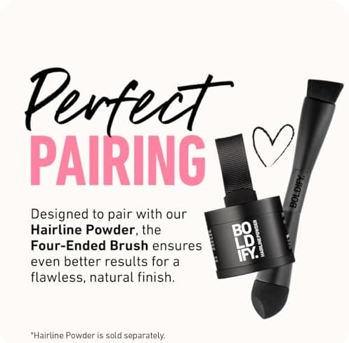 BOLDIFY Hairline Powder Brush, Root Touch Up Brush Applicator – Four-Ended - Image 6