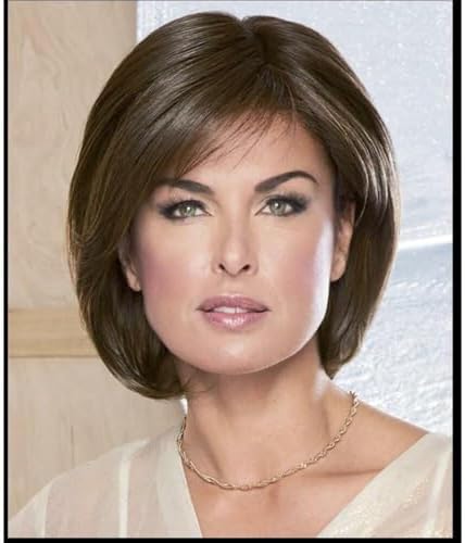 Raquel Welch Upstage Lace Front & Monofilament Mid-Length Page Synthetic Wig by Hairuwear, Petite Cap, RL19/23SS Shaded Biscuit - Image 7