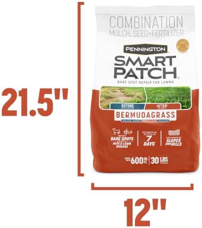 Pennington Smart Patch Bermudagrass Mix, Bermuda Grass Seed, 30 lb - Image 6