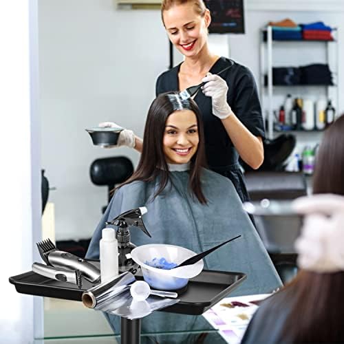 Salon Tray on Wheels, Metal Feet Salon Tray Cart - Image 2