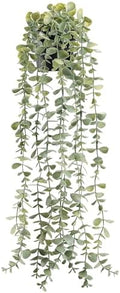 Der Rose 24" Fake Hanging Eucalyptus Plant for Bathroom Wall Art Decor by DerRose