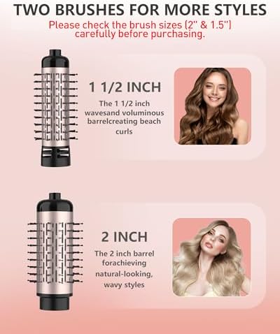 ANWA Rotating Hair Dryer Brush Spinning, 4-in-1 Hot Air Brush Styler - Image 4
