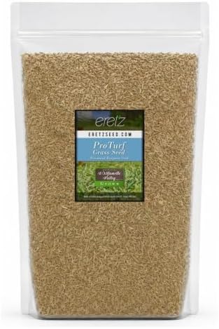ProTurf Perennial Ryegrass Fine Lawn Seed by Eretz (5lb) - Choose Size! Premium Willamette Valley, Oregon Grown Grass Seed by Eretz