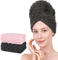 Super Soft Microfiber Hair Towels 2-Pack Lage Size (24x42 inch) for Women by BEELVTIFL