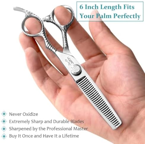 JASON Hair Thinning Scissors Shears - 6" 30 Teeth Haircut Trimming Blending - Image 5