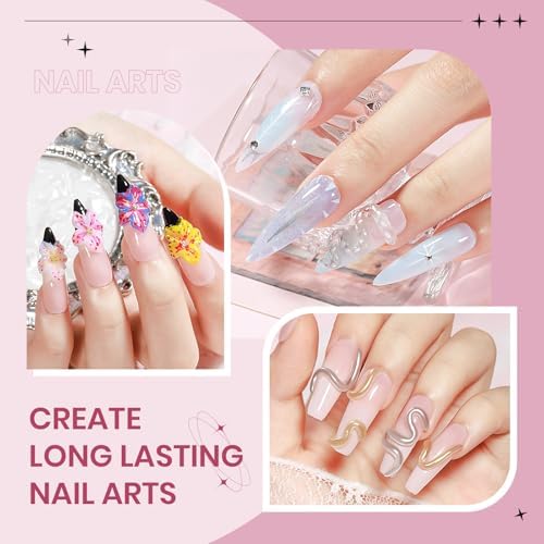 Clear White Pink Solid Builder Gel for Nails 3D Nail Art Sculpture Hard Gel - Image 5