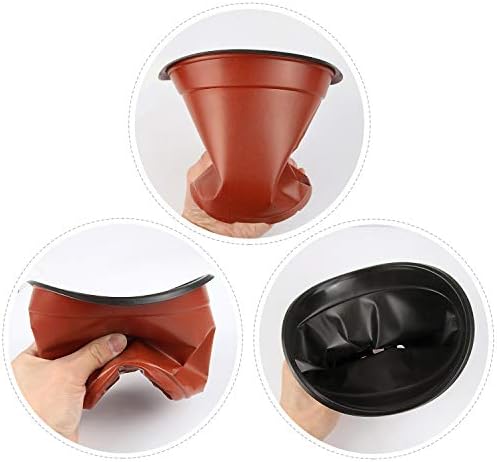 Augshy 130 Pcs 6 Inches Plastic Plant Nursery Pots, Seed Starting Container - Image 3