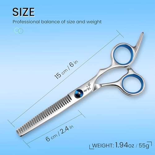 Hair Thinning Scissors, Professional 440C Thinning Shears - Image 5