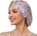 Bohemia Adjustable Silk Bonnet Satin Curly Hair Wrap for Sleeping Women by KAAHYNNO