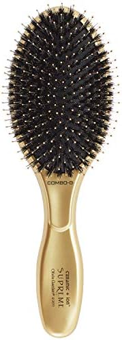 Olivia Garden Ceramic + Ion Supreme Styler Cushion Paddle Brush - Boar & Ionic for Shine, Frizz Control & Smoother Hair by Unknown