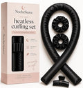 NocheSuave Heatless Hair curler Kit, Satin Heatless Curling Rod for Overnight Curls, No Heat Hair Curler for Long & Medium Hair, 1 Pack & 2 Pack Options. by NocheSuave