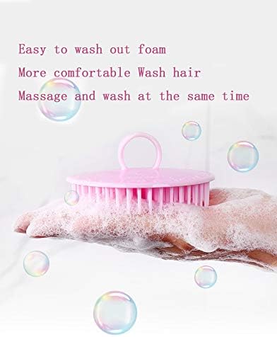 Hair Scalp Brush Dandruff Cleaning Shower Shampoo Scalp Head Massager 4 Pk - Image 3