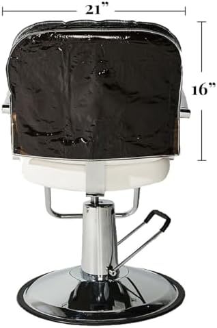 Betty Dain Salon Chair Cover, Round, Durable Vinyl, Black - Image 6