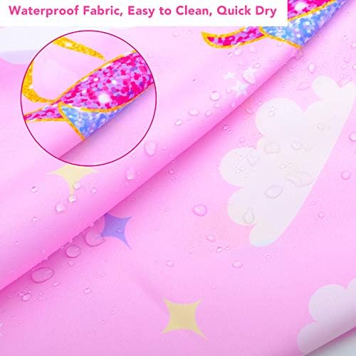 Kids Haircut Cape Waterproof Barber Cape Cover, Unicorn Hair Cutting Cape for Girls with Adjustable Snap Closure (Unicorn) - Image 6
