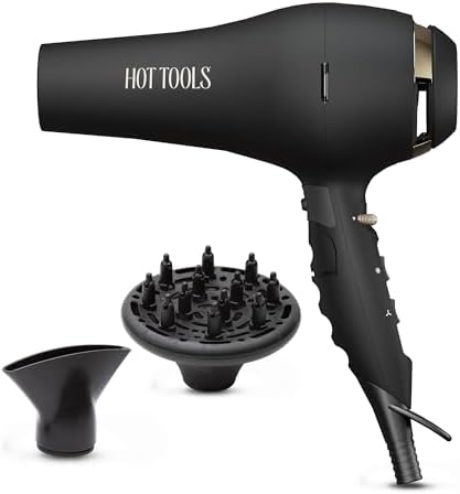 Hot Tools Pro Artist Black Gold 2100 Turbo Ceramic Blow Dryer, 1875 Watts by HOTTOOLS