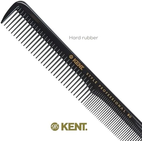 Kent SPC80 Salon-Style Dressing Cutting Comb with Wide and Fine Teeth - Professional Barber Haircut Comb for Styling and Teasing for All Hair Types - Kent Quality Barber Supplies - Image 5
