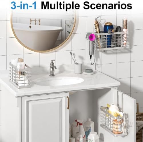 2026 Upgraded 3-in-1 Universal Hair Tool Organizer, L Size, Sliver - Image 6