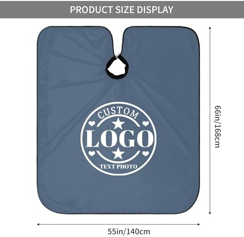 Custom Barber Cape Customized Haircut Capes Logo Text Photo Salon Hairdressing Apron for Home and Barbershop - Image 5