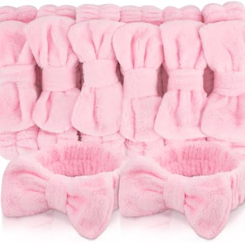 YOOVR 8pcs Spa Headband, Stocking Stuffers for Teen Girls Women (Pink) by YOOVRDesign