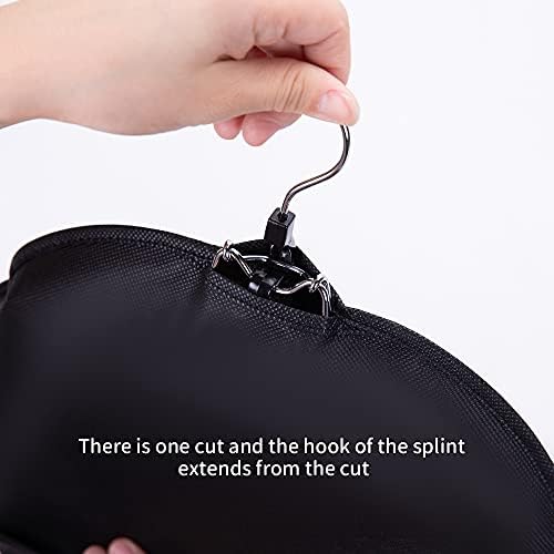 Wig Bags Storage With Hanger- 3PCS Hair Extensions Storage Bag Hair Hangers For Extensions Hairpieces Storage Holder (black) - Image 5