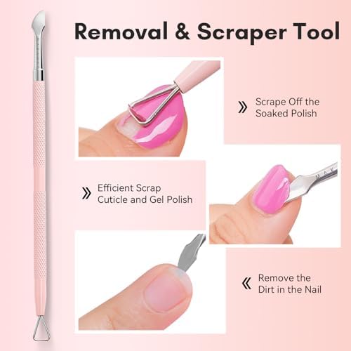Makartt Pink Cuticle Trimmer Set with 2 Pushers, Nail Clipper & Nipper - Image 4