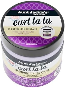 Aunt Jackie's Curl La La, Lightweight Curl Defining Custard, Enriched with Shea Butter & Olive Oil, Basic, 15 Ounce (Pack of 12) - Image 2