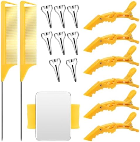 17 PCS Hair Parting Tools Set Square, Coldairsoap Stitch Braid Tool Finger by Unknown