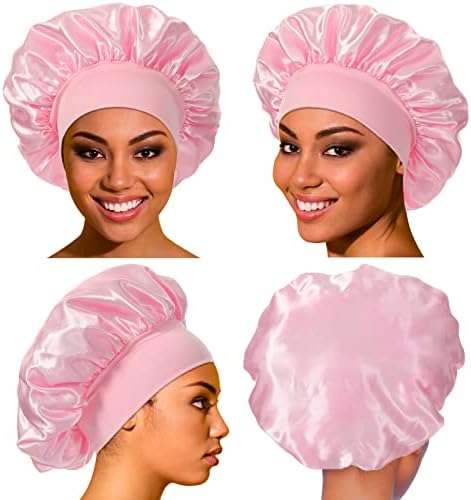 vidsel 4PCS Satin Bonnet, Bonnets for Women, Silk Hair Bonnet for Sleeping - Image 2