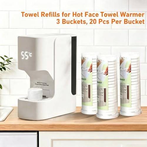 Towel Refills for Hot Towel Warmer Dispenser, 60 Pcs Disposable Towels - Image 5