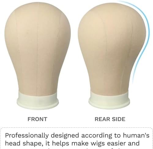 Mannequin Head for Wigs, Canvas Mannequin Head for Making or Display Wigs - Image 3