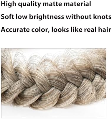Synthetic Hair Braided Headband Classic Wide Strands Wedding Disorderly Fluffy Braids Wig Band Women Beauty Accessory - Image 4