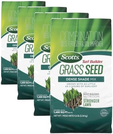 Scotts Turf Builder Grass Seed Dense Shade Mix, 5.6 lb. (Pack of 4) by Unknown