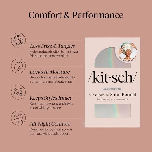 Kitsch XL Satin Bonnet for Sleeping - Aura - Image 3