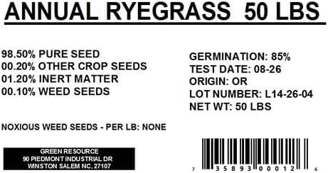 Grass Seed Premium RYE Gulf Annual Oregon Grown 50 LBS - Image 3