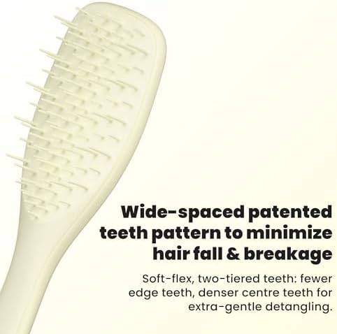 Tangle Teezer Extra Gentle Detangler Brush, Fragile Hair, Chamomile Yellow - Image 2